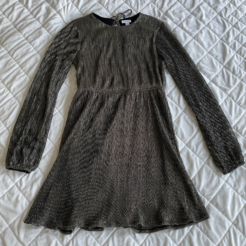 Xhilaration Long Sleeve Metallic Dress